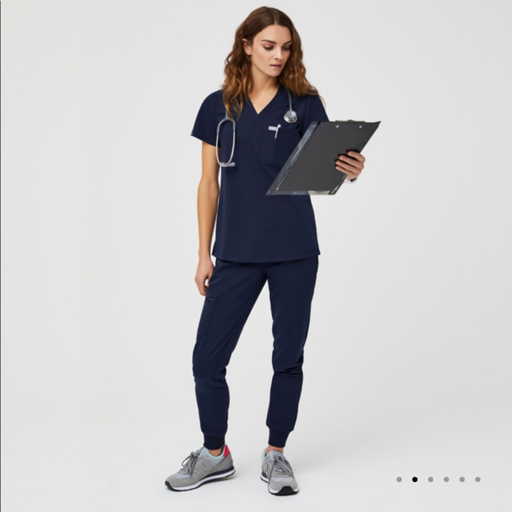 Figs navy blue scrub set.